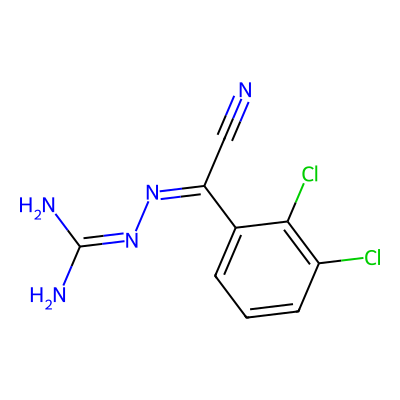 Chemical structure of Lamotrigine Impurity B