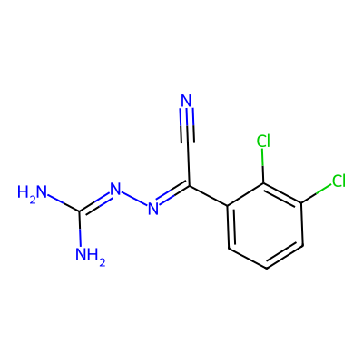 Chemical structure of Lamotrigine Impurity C