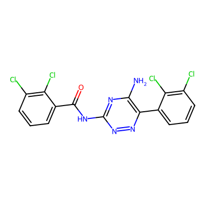 Chemical structure of Lamotrigine Related Compound D