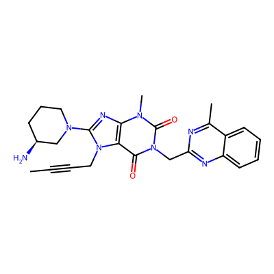 Chemical structure of Linagliptin S-isomer
