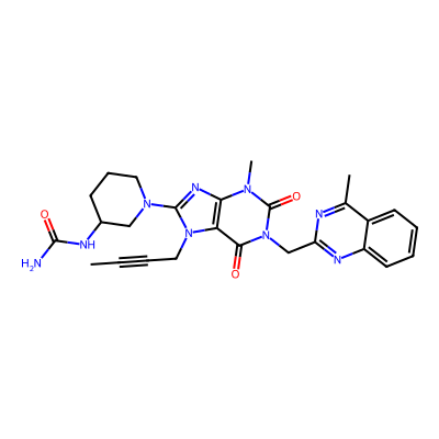 Chemical structure of N-Carbamoyl Linagliptin
