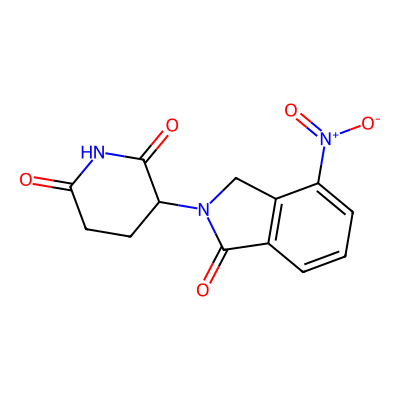 Chemical structure of 4-Nitro Lenalidomide Impurity