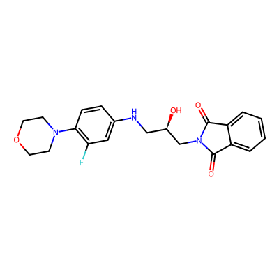 Chemical structure of Linezolid Impurity C