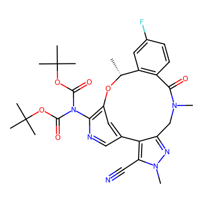 Chemical structure of Lorlatinib Boc lorlatinib Impurity