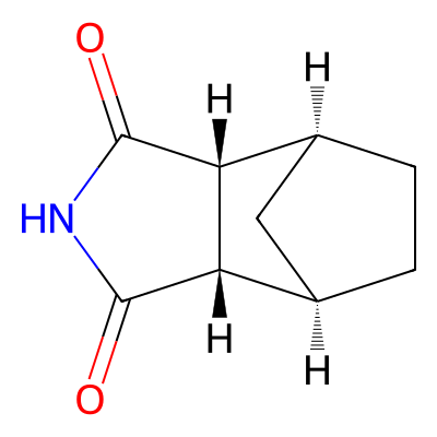 Chemical structure of exo-2,3-Norbornanedicarboximide