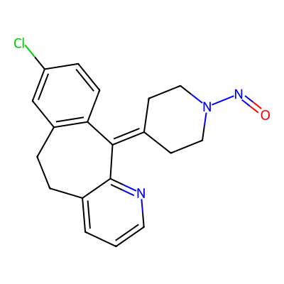 Chemical structure of N-Nitroso Desloratadine