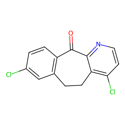 Chemical structure of Loratadine Dichloro Impurity