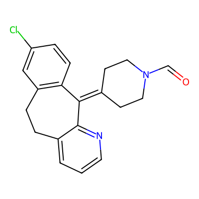 Chemical structure of N-Formyl Desloratadine