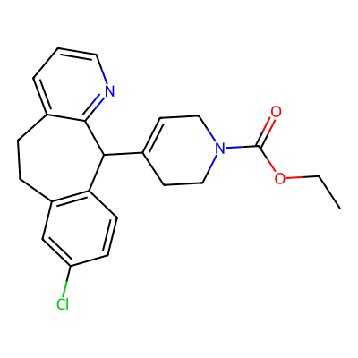 Chemical structure of Loratadine Impurity E