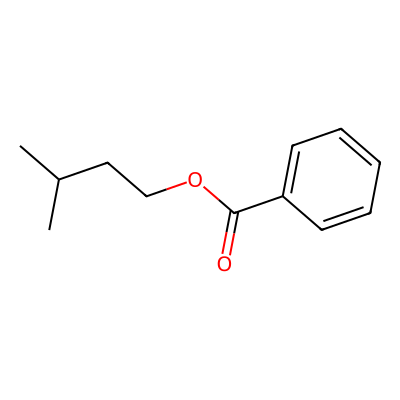 Chemical structure of Isoamyl Benzoate