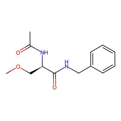 Chemical structure of Lacosamide