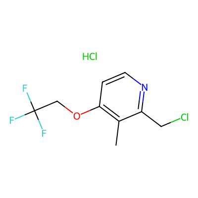 Chemical structure of Lansoprazole Chloromethyl Impurity