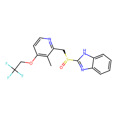 Chemical structure of Dexlansoprazole S isomer