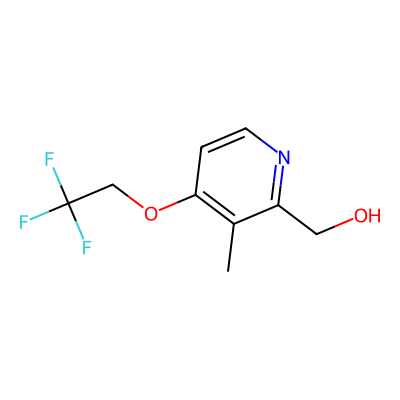 Chemical structure of Lansoprazole Hydroxymethyl Impurity