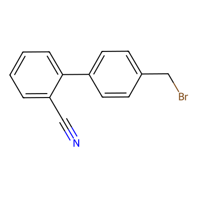 Chemical structure of Irbesartan Bromo Nitrile Impurity