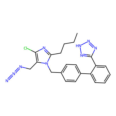 Chemical structure of Losartan Azide impurity