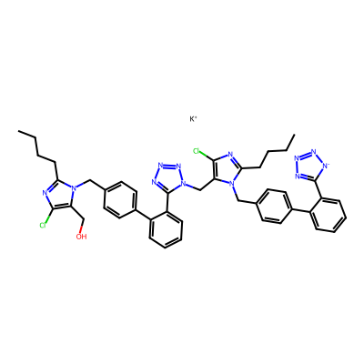 Chemical structure of Losartan Potassium Impurity L