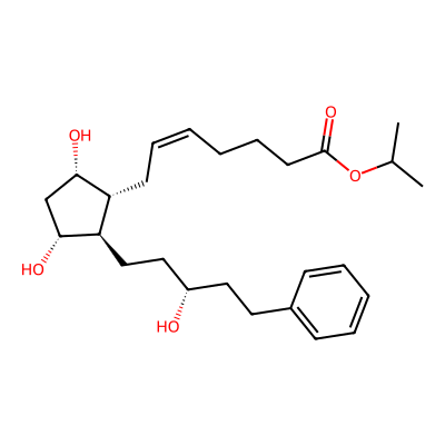 Chemical structure of Latanoprost