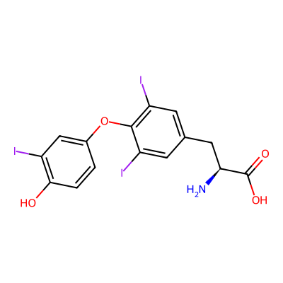 Chemical structure of Levothyroxine Impurity A