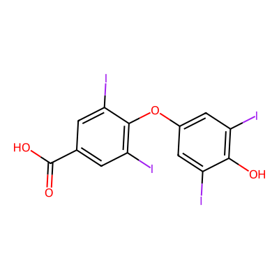 Chemical structure of Levothyroxine EP Impurity H