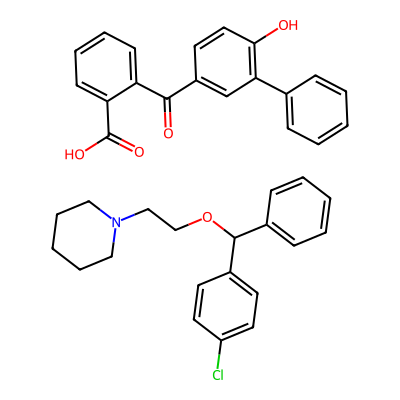 Chemical structure of Cloperastine Fendizoate