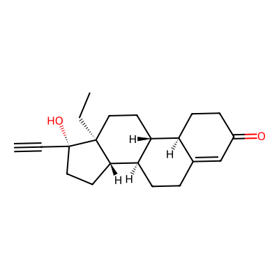 Chemical structure of Levonorgestrel