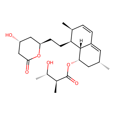 Chemical structure of Hydroxy Lovastatin