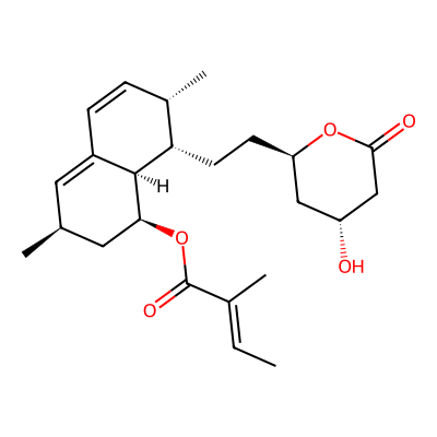 Chemical structure of Lovastatin Impurity F
