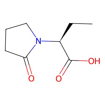 Chemical structure of Levetiracetam S-Carboxylic Acid