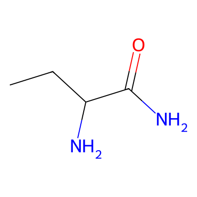 Chemical structure of DL-2-Aminobutyramide