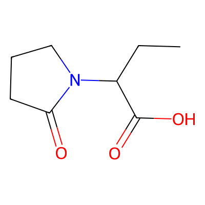 Chemical structure of Levetiracetam EP Impurity A
