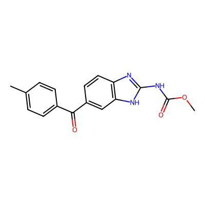 Chemical structure of Mebendazole Impurity F (Freebase)