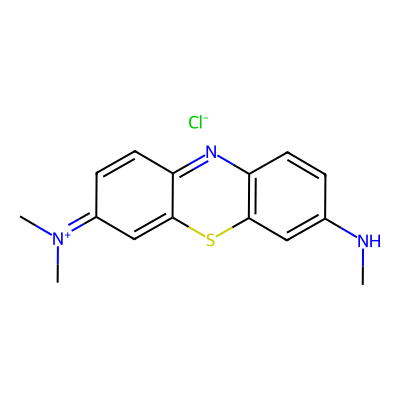 Chemical structure of Azure B