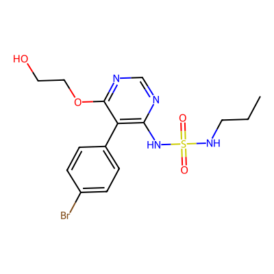 Chemical structure of O-Desbromo-pyrimidinyl Macitentan