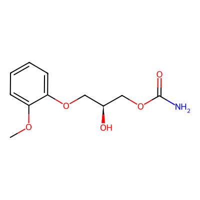 Chemical structure of Methocarbamol (S)-Isomer