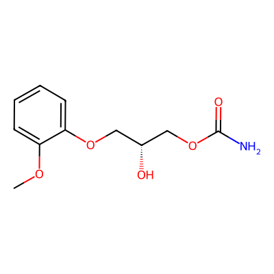 Chemical structure of Methocarbamol (R)-Isomer