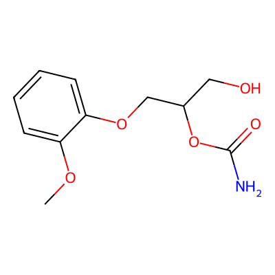 Chemical structure of 1-Descarbamoyl-2-carbamoyl Methocarbamol