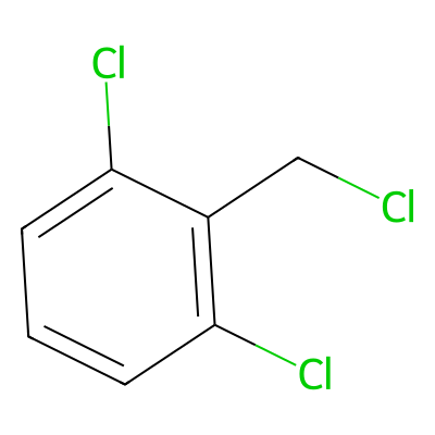 Chemical structure of alpha,2,6-Trichloro-toluene