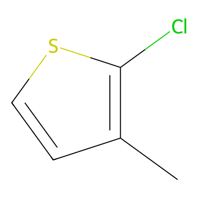 Chemical structure of 2-Chloro-3-methylthiophene