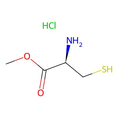 Chemical structure of Mecysteine Hydrochloride