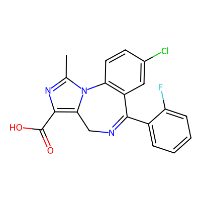 Chemical structure of Midazolam Impurity B