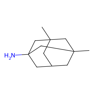 Chemical structure of Memantine