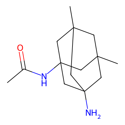 Chemical structure of Memantine Amide Impurity