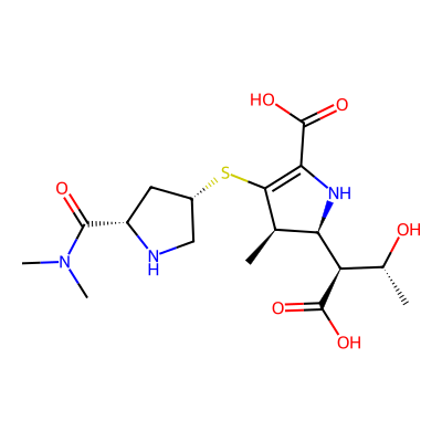 Chemical structure of Meropenem EP Impurity A