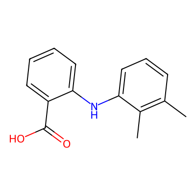 Chemical structure of Mefenamic Acid