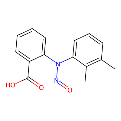 Chemical structure of N-Nitroso Mefenamic Acid (USP)
