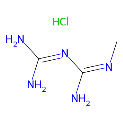 Chemical structure of Metformin Related Compound B