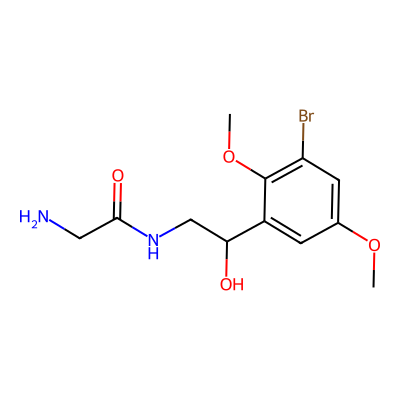 Chemical structure of 3-Bromo Midodrine