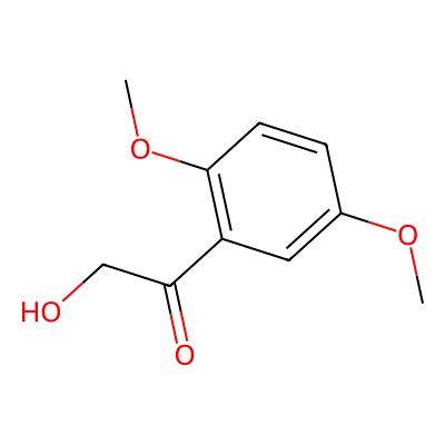 Chemical structure of 1-(2,5-Dimethoxyphenyl)-2-hydroxyethan-1-one