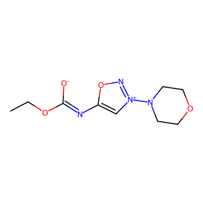 Chemical structure of Molsidomine